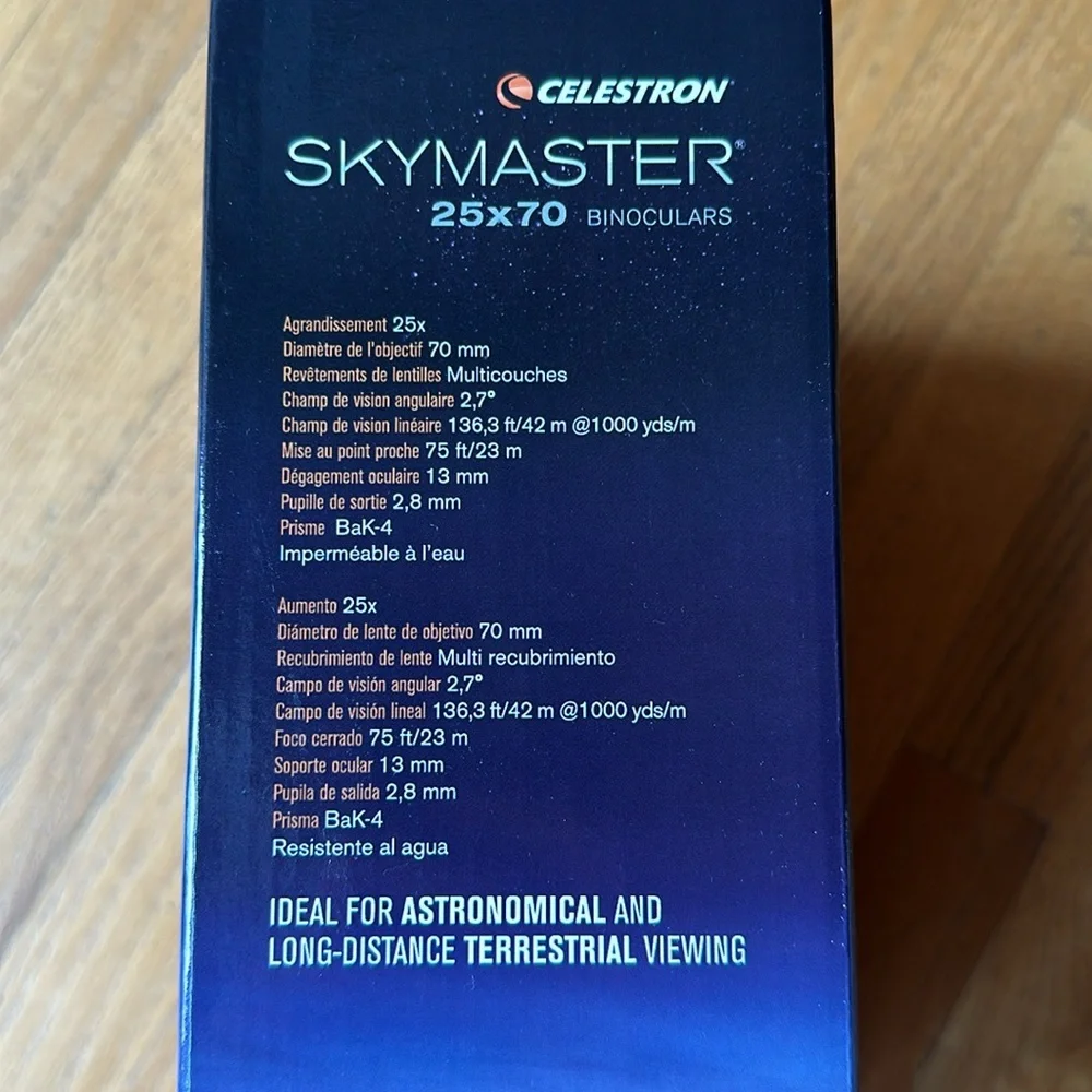 Celesteon Skymaster binoculars 25x70 with tripod